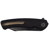 Star Tactical Vesta S35VN steel blade folding knife pocket clip back view